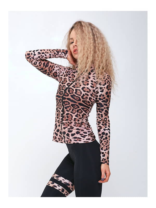 bluza fit leopard mitare